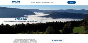 Page d'accueil du site internet vnsa